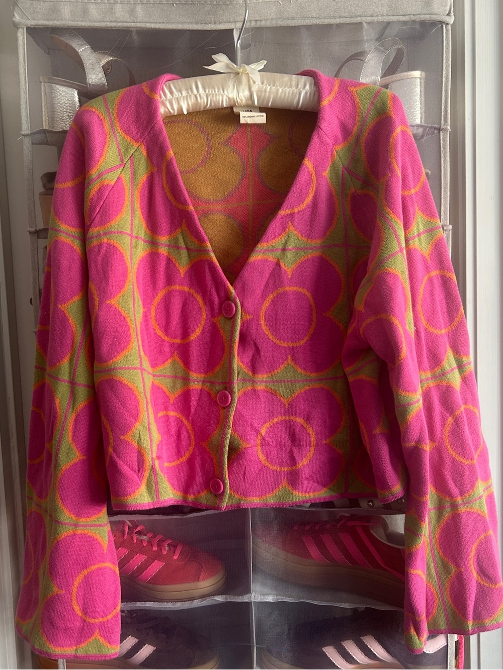 Lucy & Yak Robyn Cardigan in Wallflower Size US L/ UK 16-18 - Picture 3 of 6
